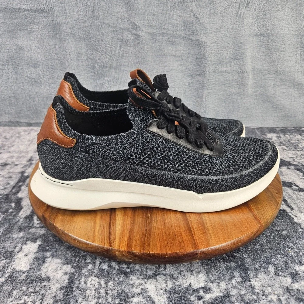 Cole Haan Grand 360 Knit Sneakers Men's 9.5 M Black British Tan Casual C40485